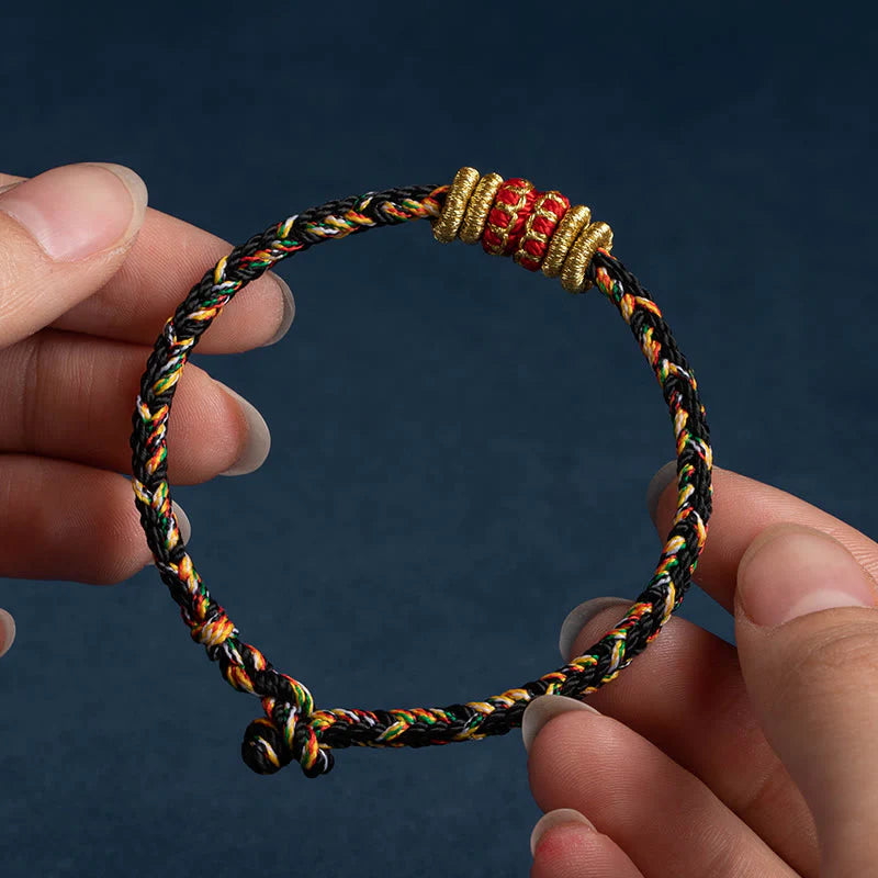 Handmade Chinese Zodiac Natal Buddha Luck Strength Braided String Bracelet - 2025's Top Trend