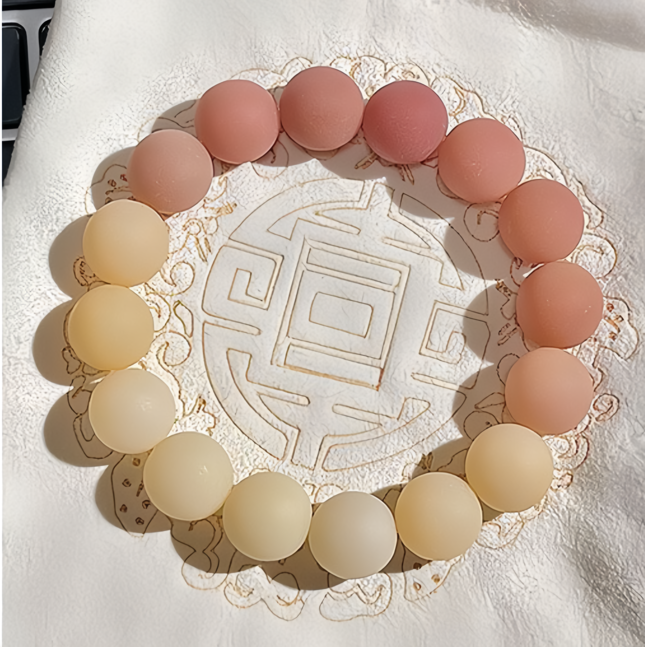 2025 New Arrival Natural White Bodhi Seed Zen Meditation Bracelet