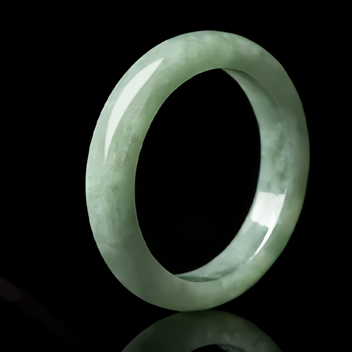 Natural Jade Wealth Ring Adjustable Feng Shui Jewelry - Handcrafted Gemstone Fengshui Ring for Women