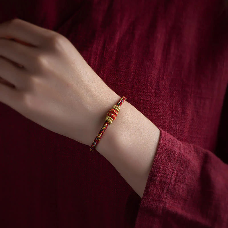 Handmade Chinese Zodiac Natal Buddha Luck Strength Braided String Bracelet - 2025's Top Trend