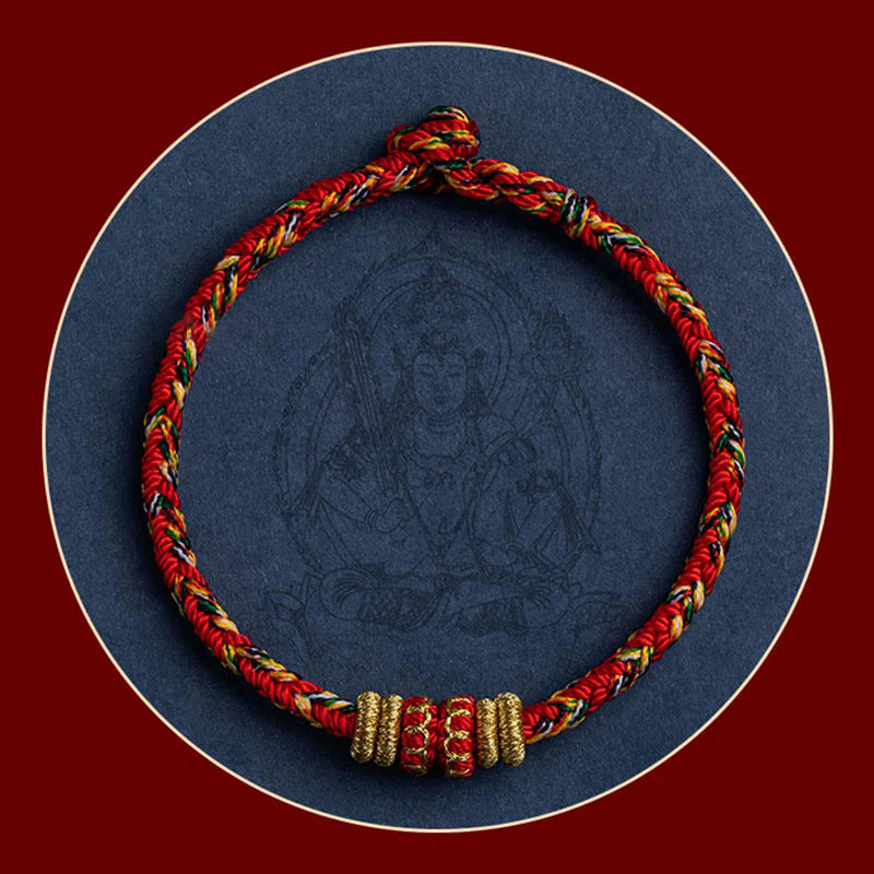 Handmade Chinese Zodiac Natal Buddha Luck Strength Braided String Bracelet - 2025's Top Trend