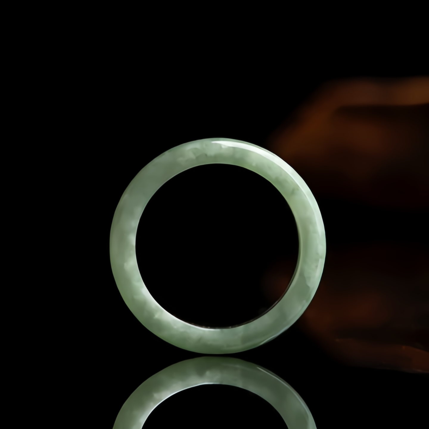 Natural Jade Wealth Ring Adjustable Feng Shui Jewelry - Handcrafted Gemstone Fengshui Ring for Women