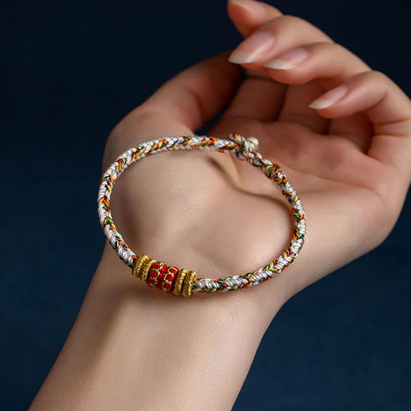 Handmade Chinese Zodiac Natal Buddha Luck Strength Braided String Bracelet - 2025's Top Trend