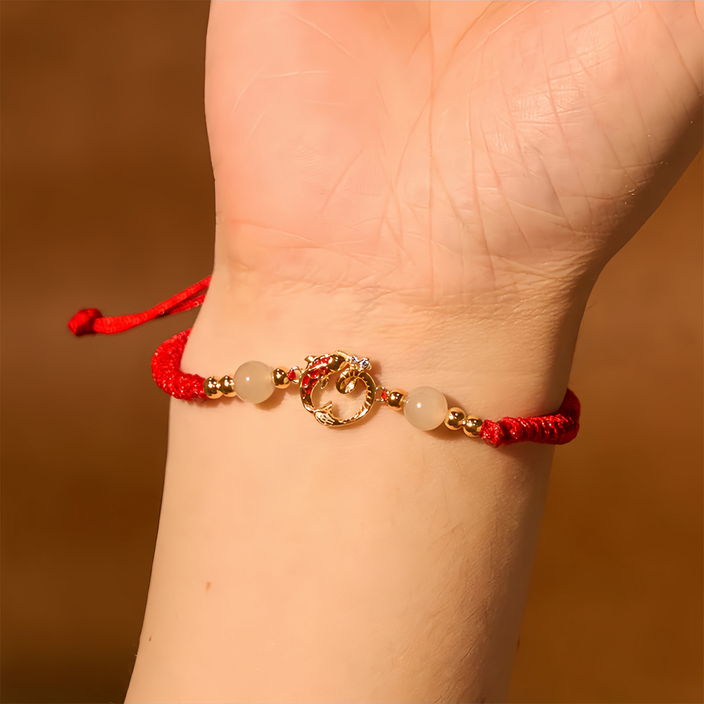 925 Sterling Silver Hetian Jade Cinnabar Koi Fish Year Of The Snake Protection Braided Bracelet