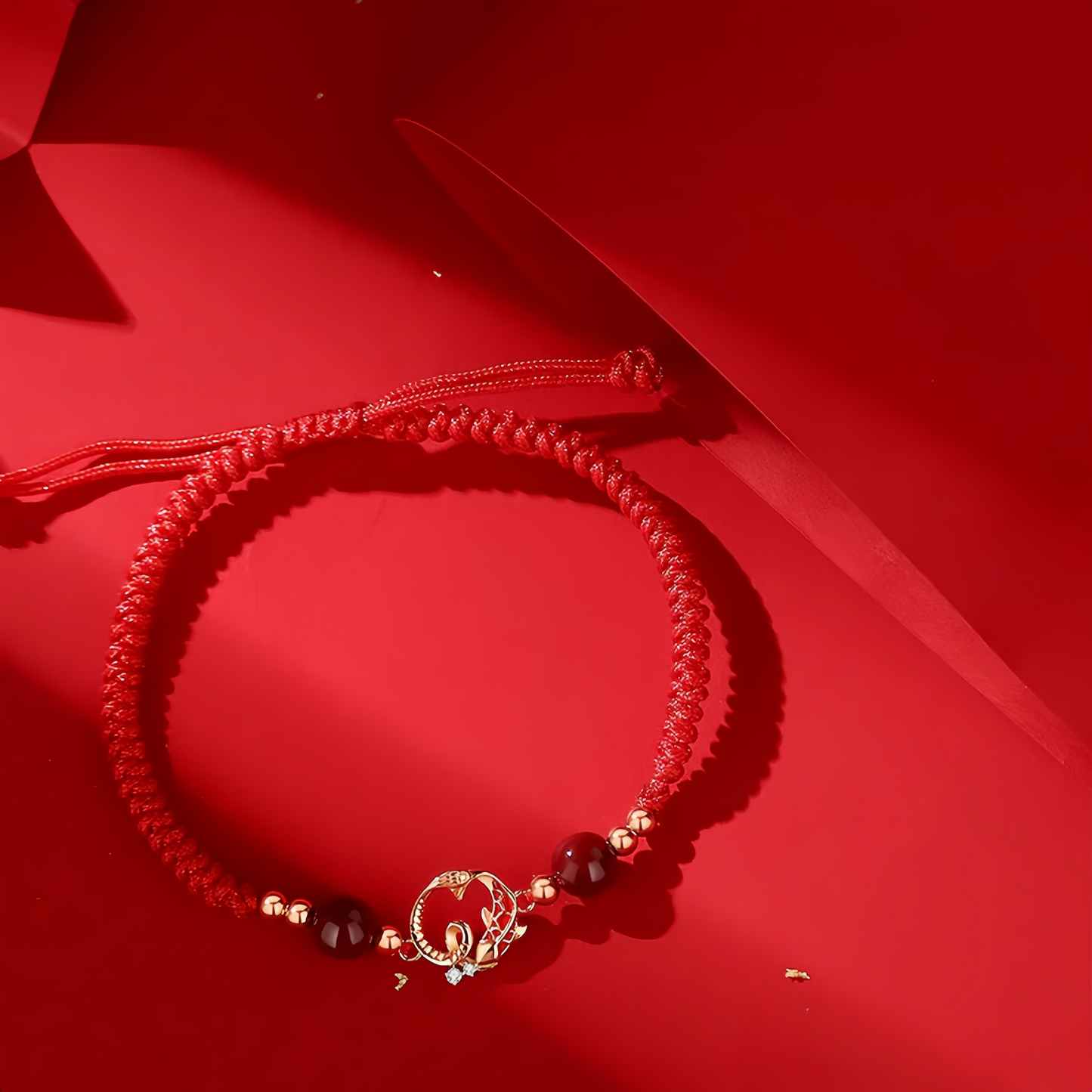925 Sterling Silver Hetian Jade Cinnabar Koi Fish Year Of The Snake Protection Braided Bracelet