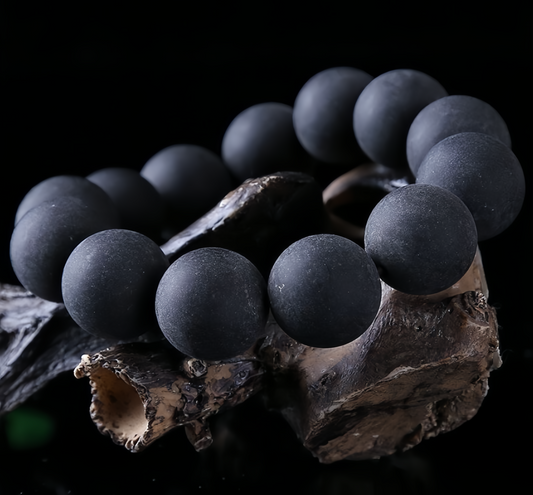 Natural Amber Medicinal Beads Agarwood Scented Buddhist Mala Bracelet