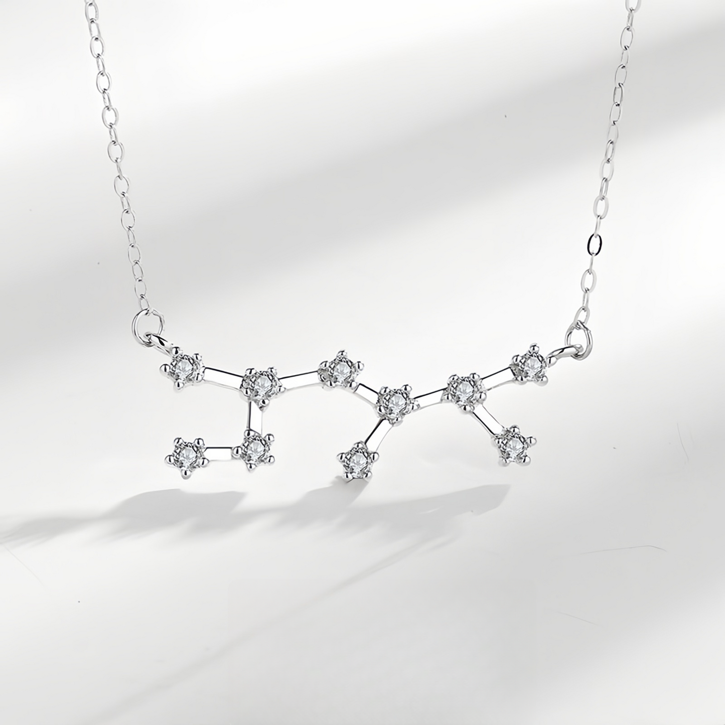 925 Sterling Silver Zodiac Astrological Blessing Pendant Necklace