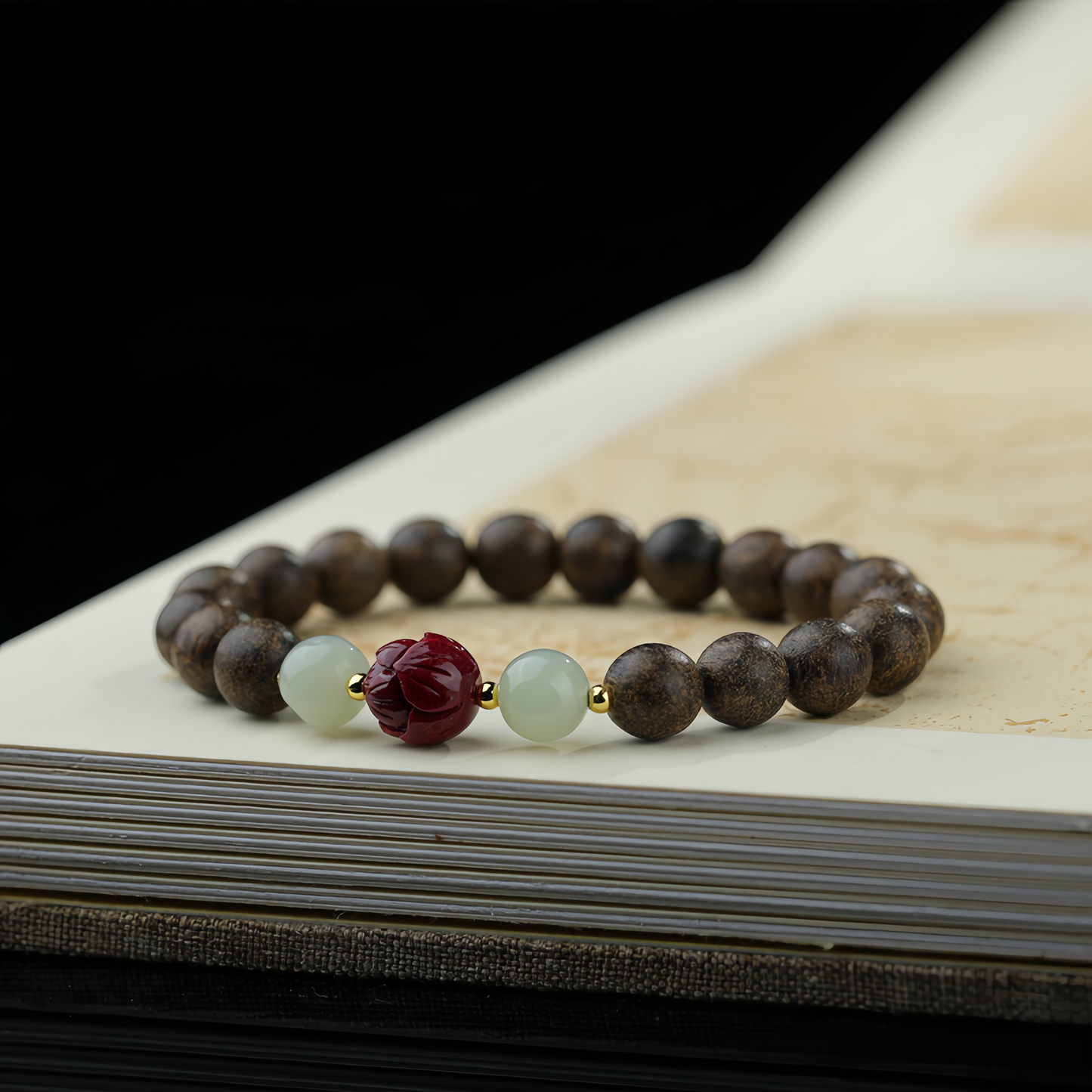 Buddhist Handmade Hotan  Jade Agarwood Jewelry – Perfect Gifts for Couples in 2025
