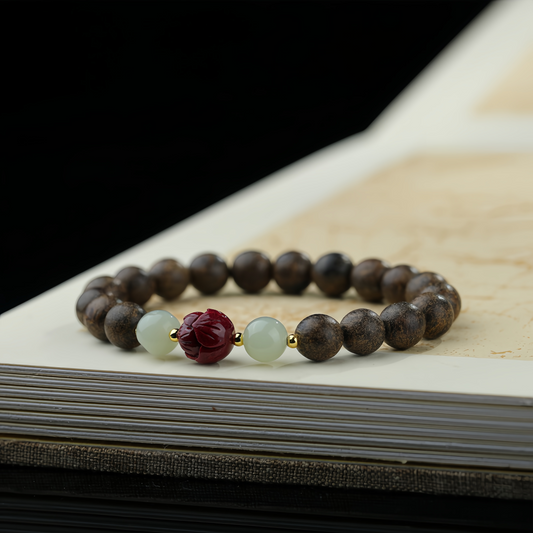 Buddhist Handmade Hotan  Jade Agarwood Jewelry – Perfect Gifts for Couples in 2025