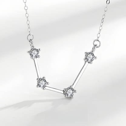 925 Sterling Silver Zodiac Astrological Blessing Pendant Necklace