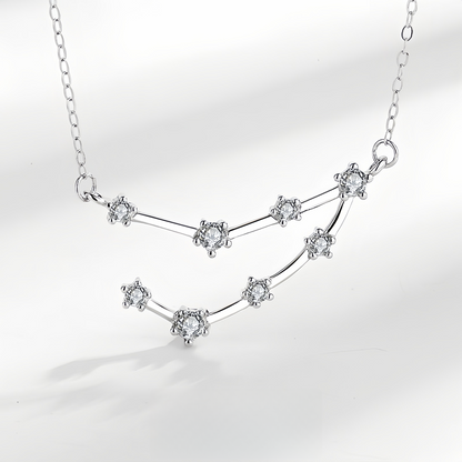 925 Sterling Silver Zodiac Astrological Blessing Pendant Necklace