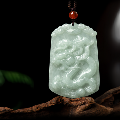 Handmade Natural Jade 12 Chinese Zodiac Abundance Amulet Pendant Necklace