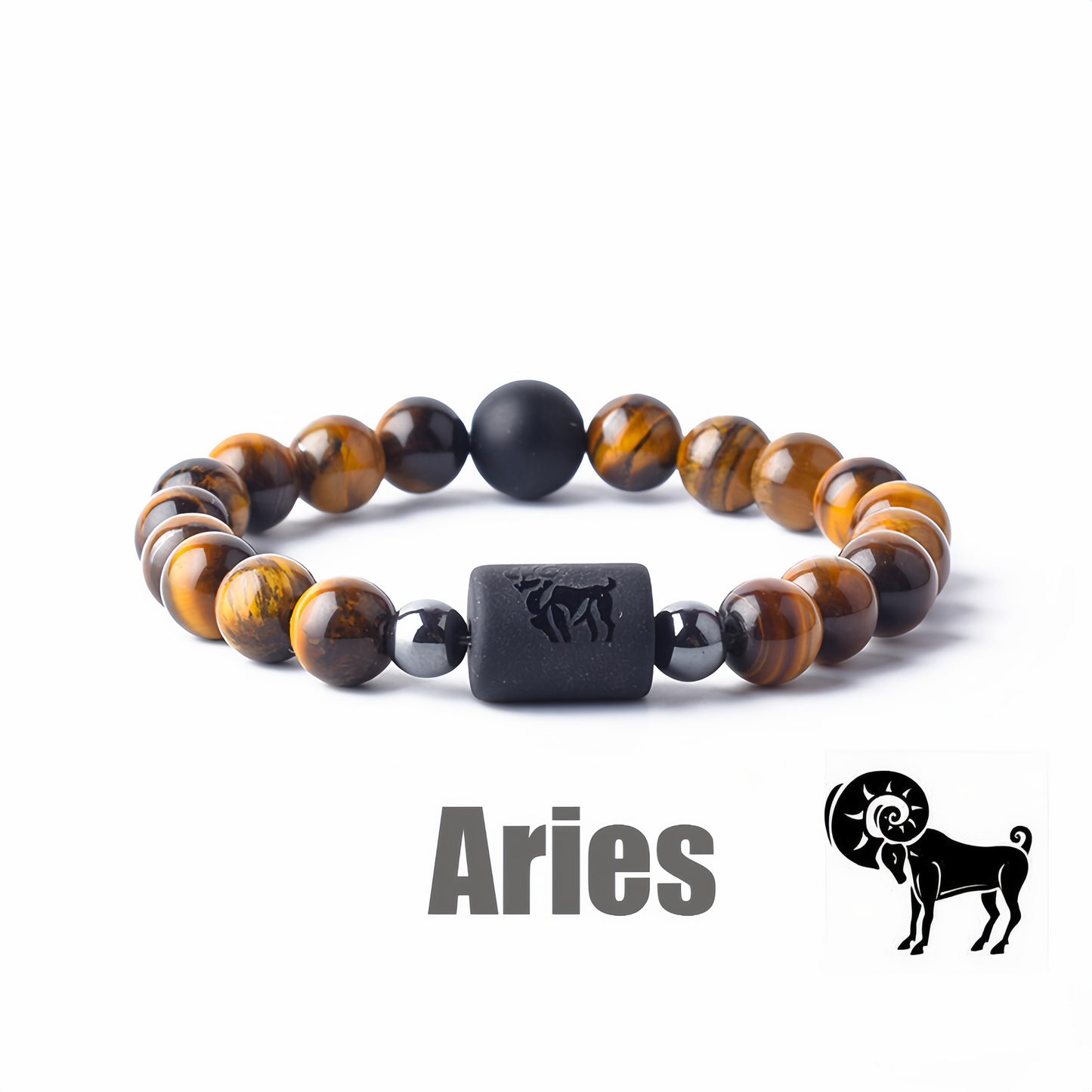 12 Zodiac Signs Obsidian Dynamic Protector Bracelet – Eternal Guardian Promise for Three Lives, Mystical and Elegantly Designed