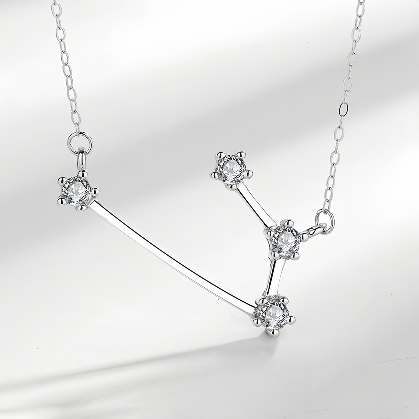 925 Sterling Silver Zodiac Astrological Blessing Pendant Necklace