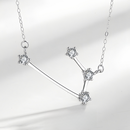 925 Sterling Silver Zodiac Astrological Blessing Pendant Necklace