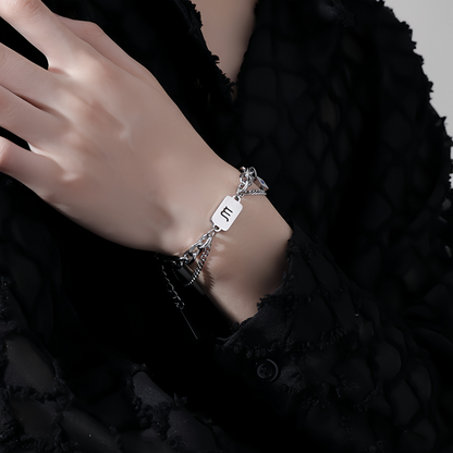 Titanium Steel 12 Zodiac Signs Peaceful Guardian Elegant Bracelet
