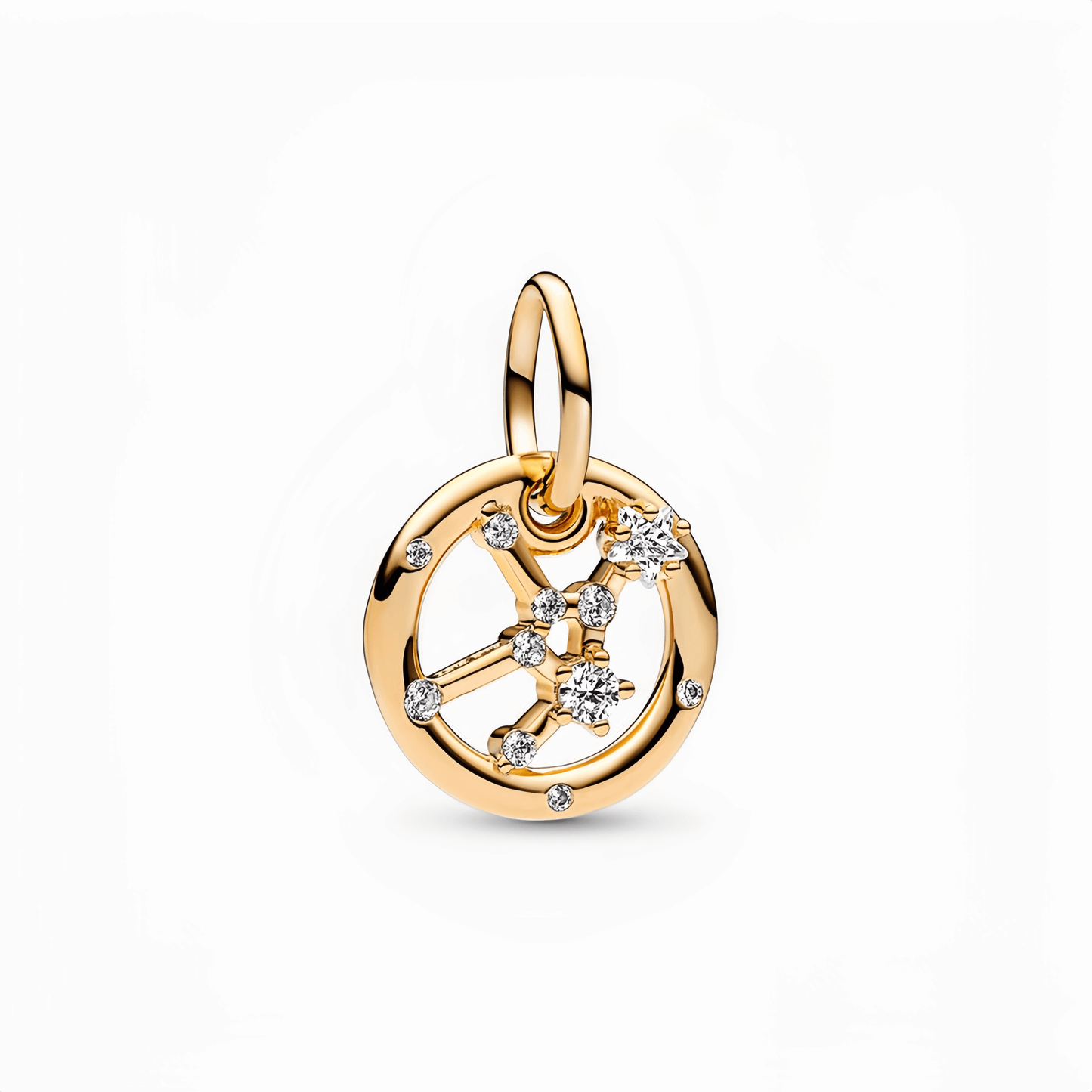 14K Gold-Plated Birthstone Constellations Zirconia Guardian Lucky Pendant Necklace
