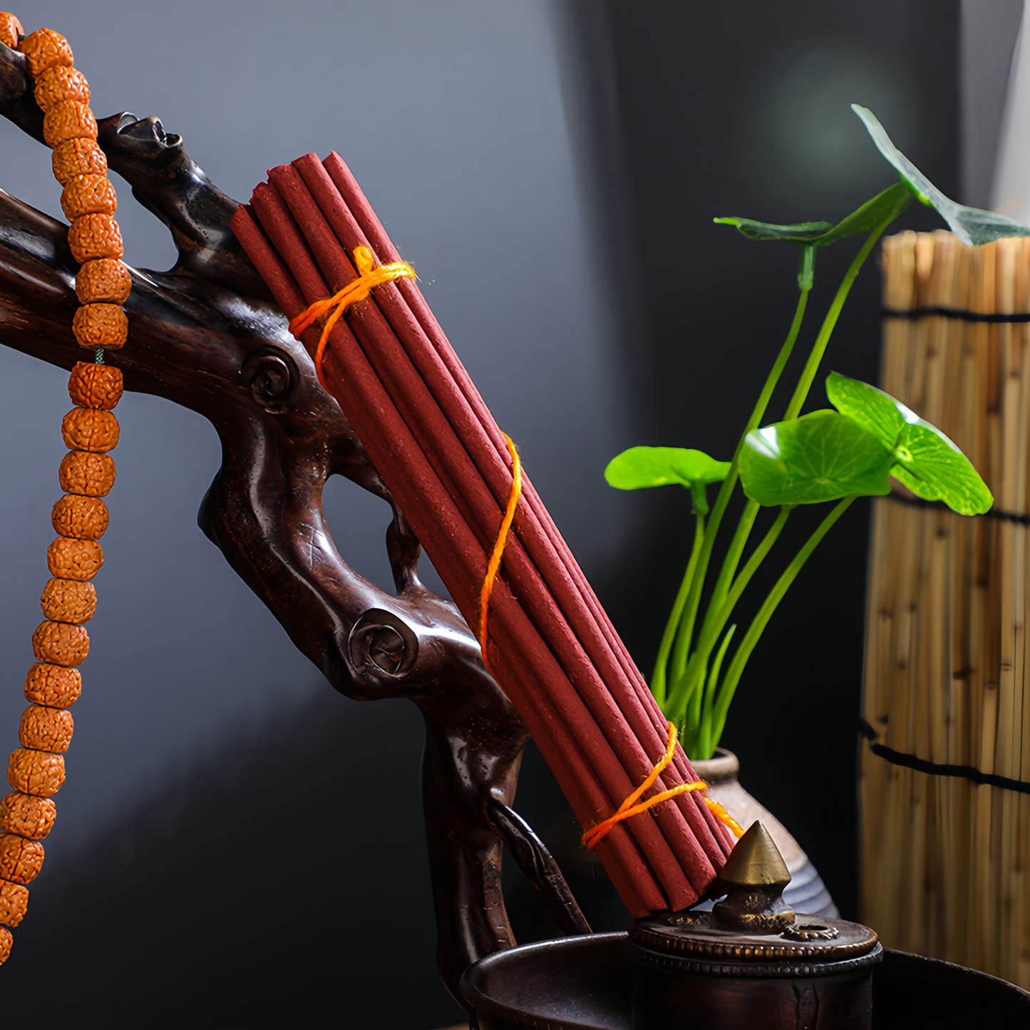 Natural Tibetan Budala Temple Incense Sticks - Handmade Agarwood & Sandalwood Calming Aroma for Meditation & Buddhist Rituals