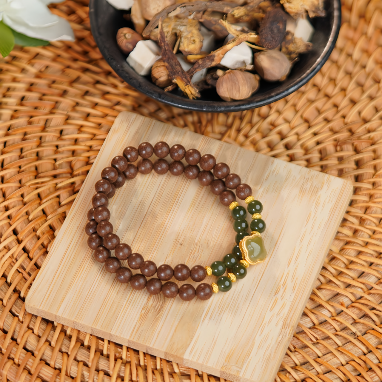 Chinese Herbal Healing Beads Bracelet - Wellness & Inner Balance