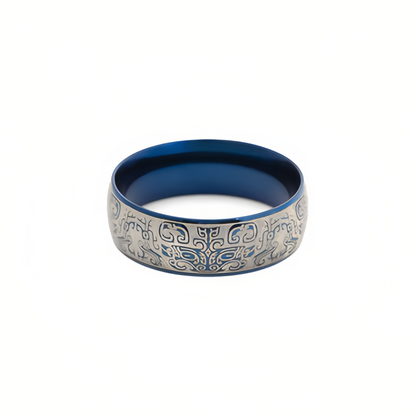 Lucky Mythological Creature Taotie Wealth Titanium Steel Ring