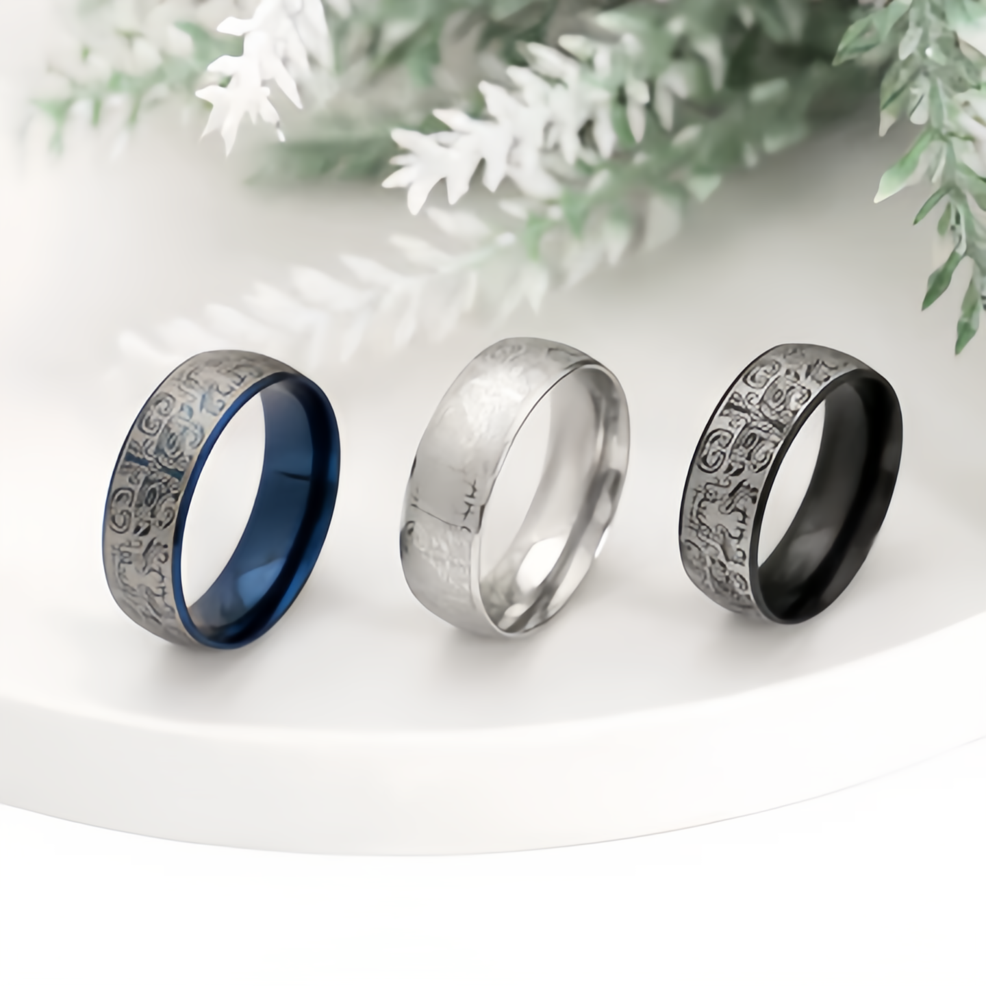 Lucky Mythological Creature Taotie Wealth Titanium Steel Ring