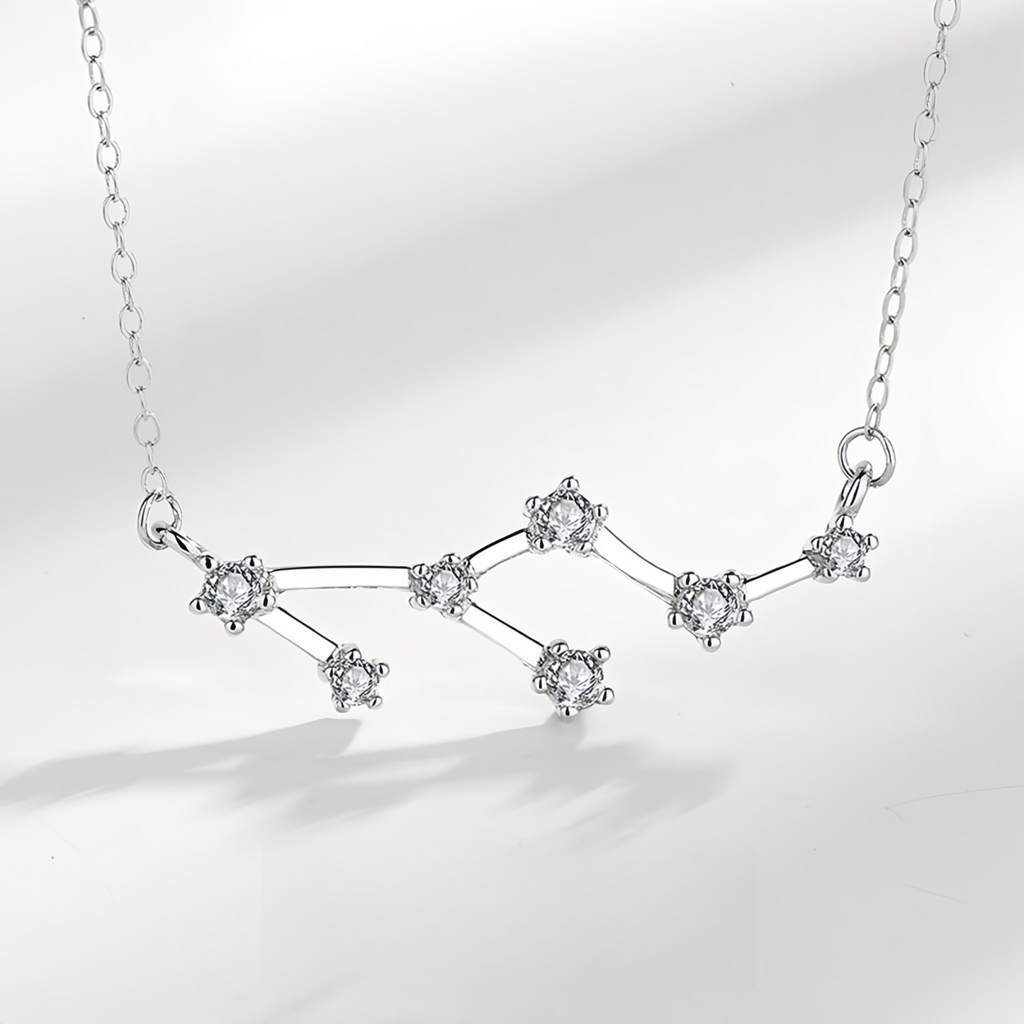 925 Sterling Silver Zodiac Astrological Blessing Pendant Necklace