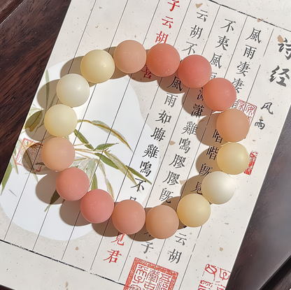 2025 New Arrival Natural White Bodhi Seed Zen Meditation Bracelet