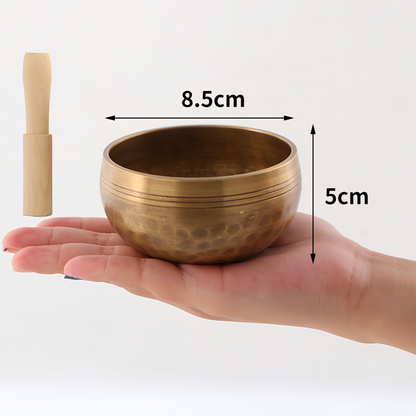 Handmade Authentic Tibetan Singing Bowl Set for Energy Healing & Mindfulness Meditation