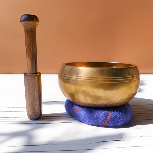 Handmade Authentic Tibetan Singing Bowl Set for Energy Healing & Mindfulness Meditation
