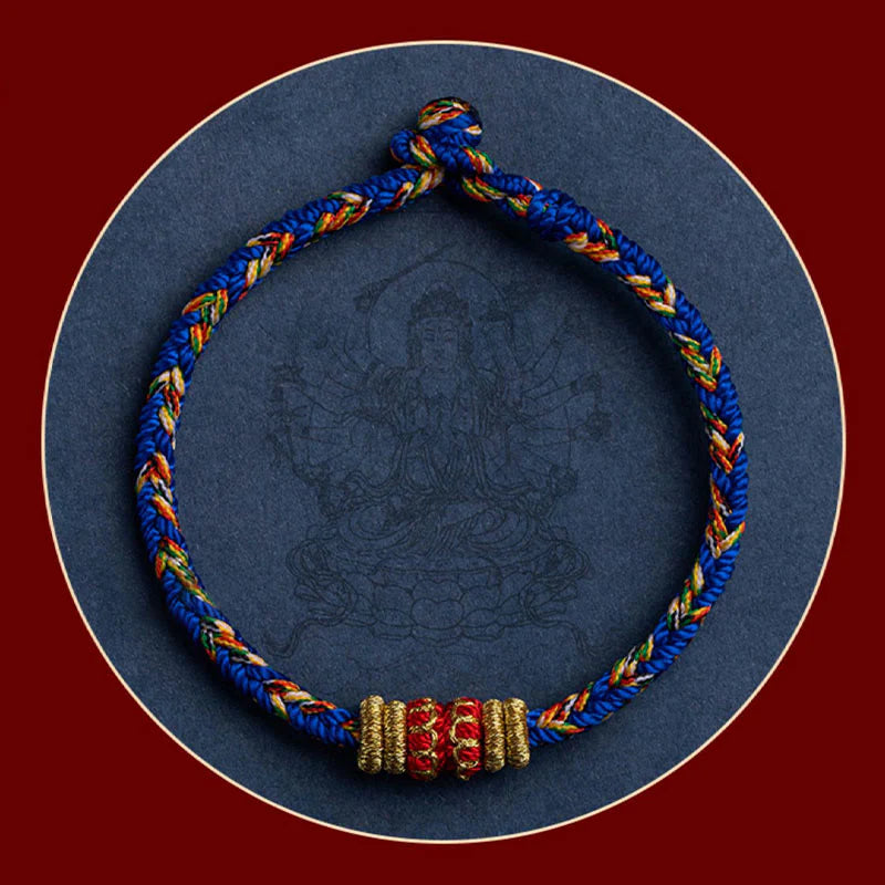 Handmade Chinese Zodiac Natal Buddha Luck Strength Braided String Bracelet -  2025's Top Trend