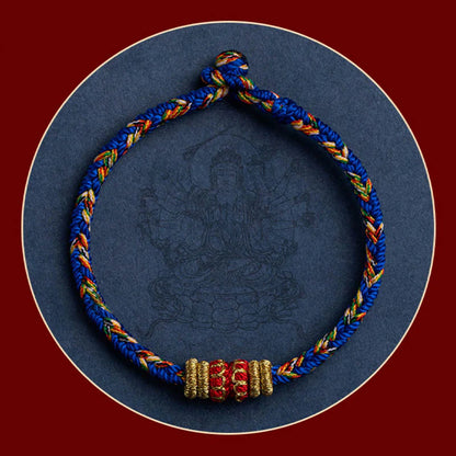 Handmade Chinese Zodiac Natal Buddha Luck Strength Braided String Bracelet -  2025's Top Trend