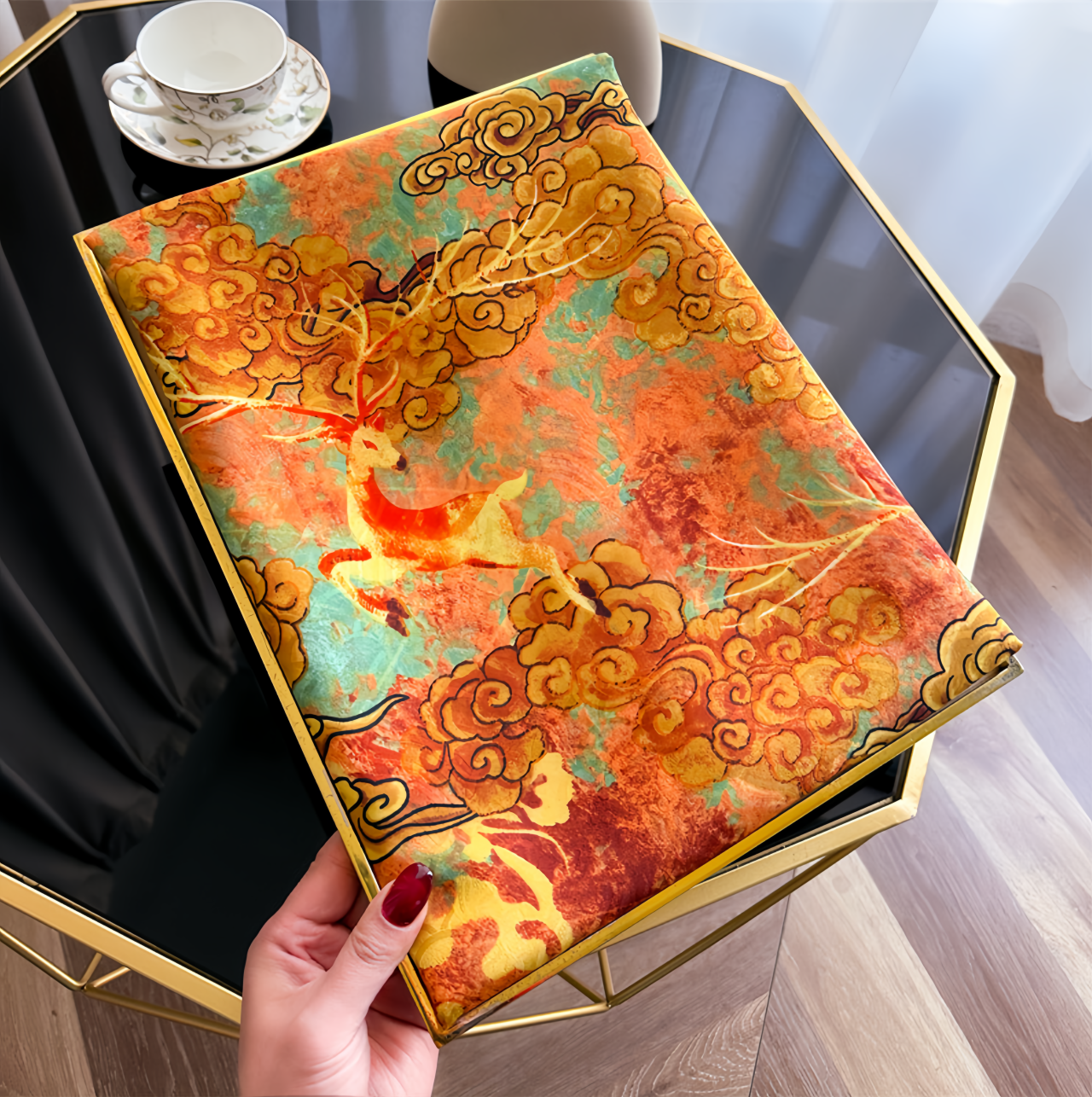 2025 New Dragon Scale Silk Road Handwoven Silk Scarf - UV-Protective Lightweight Vintage Chinese Ethno Fashion Shawl