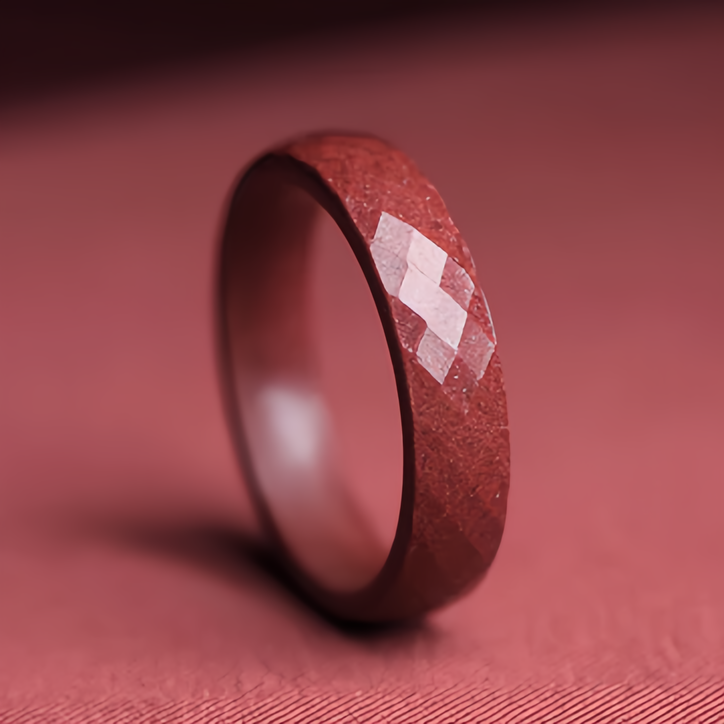 Anello di cinabro fatto a mano con Om Mani Padme Hum, sei sillabe, parole vere, motivo nuvola, simbolo buddista, per uomo e donna.
