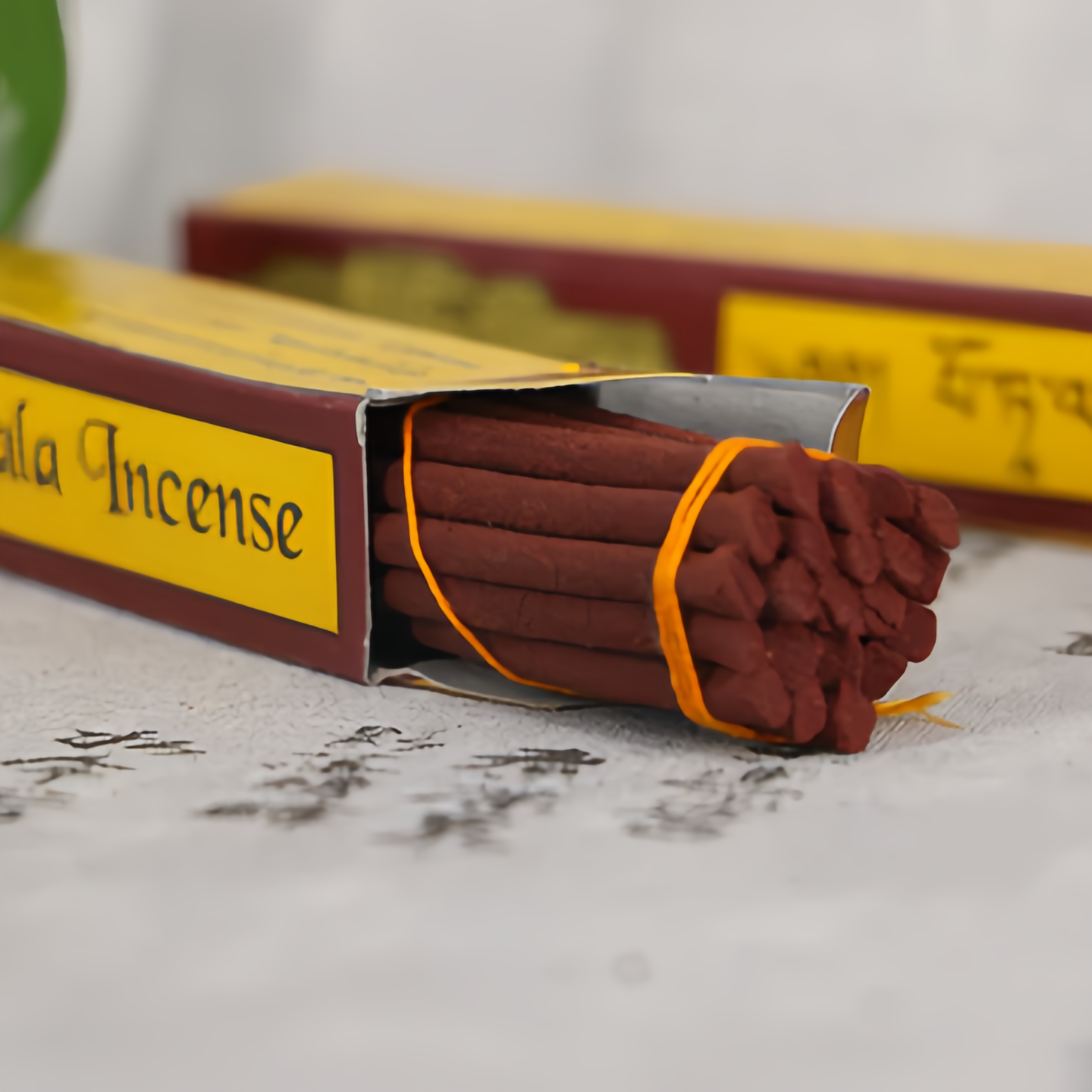 Natural Tibetan Budala Temple Incense Sticks - Handmade Agarwood & Sandalwood Calming Aroma for Meditation & Buddhist Rituals