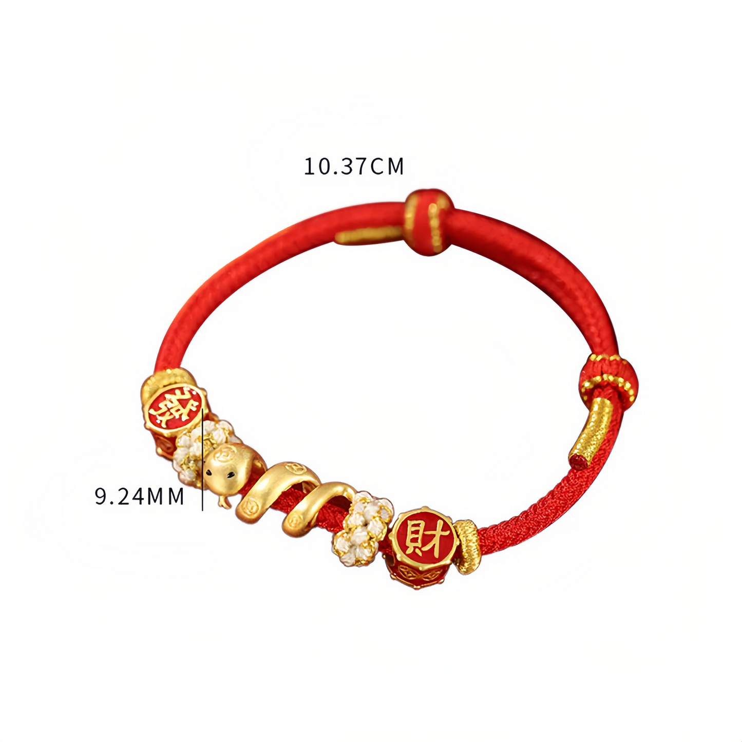 925 Sterling Silver Year Of The Snake Golden Snake Luck  Prosperous Bracelet Necklace Pendant