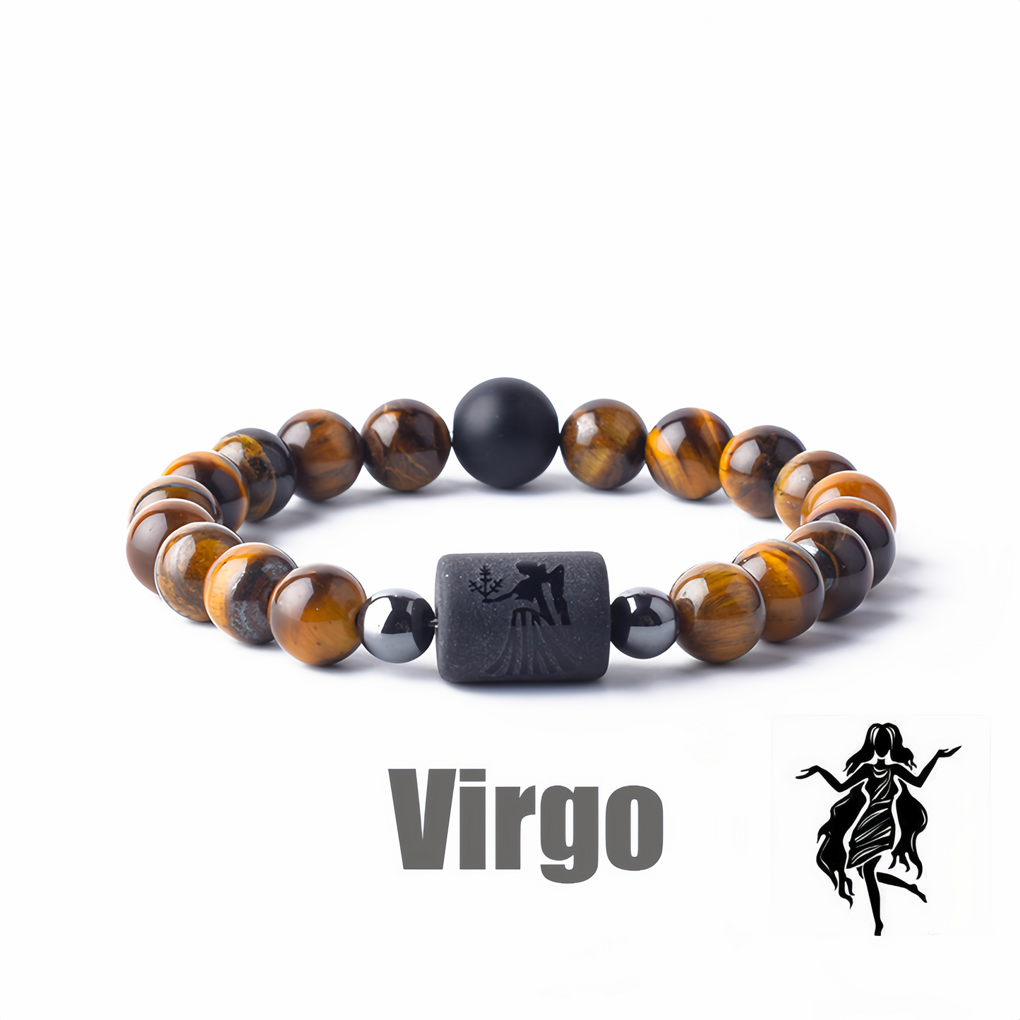 12 Zodiac Signs Obsidian Dynamic Protector Bracelet – Eternal Guardian Promise for Three Lives, Mystical and Elegantly Designed