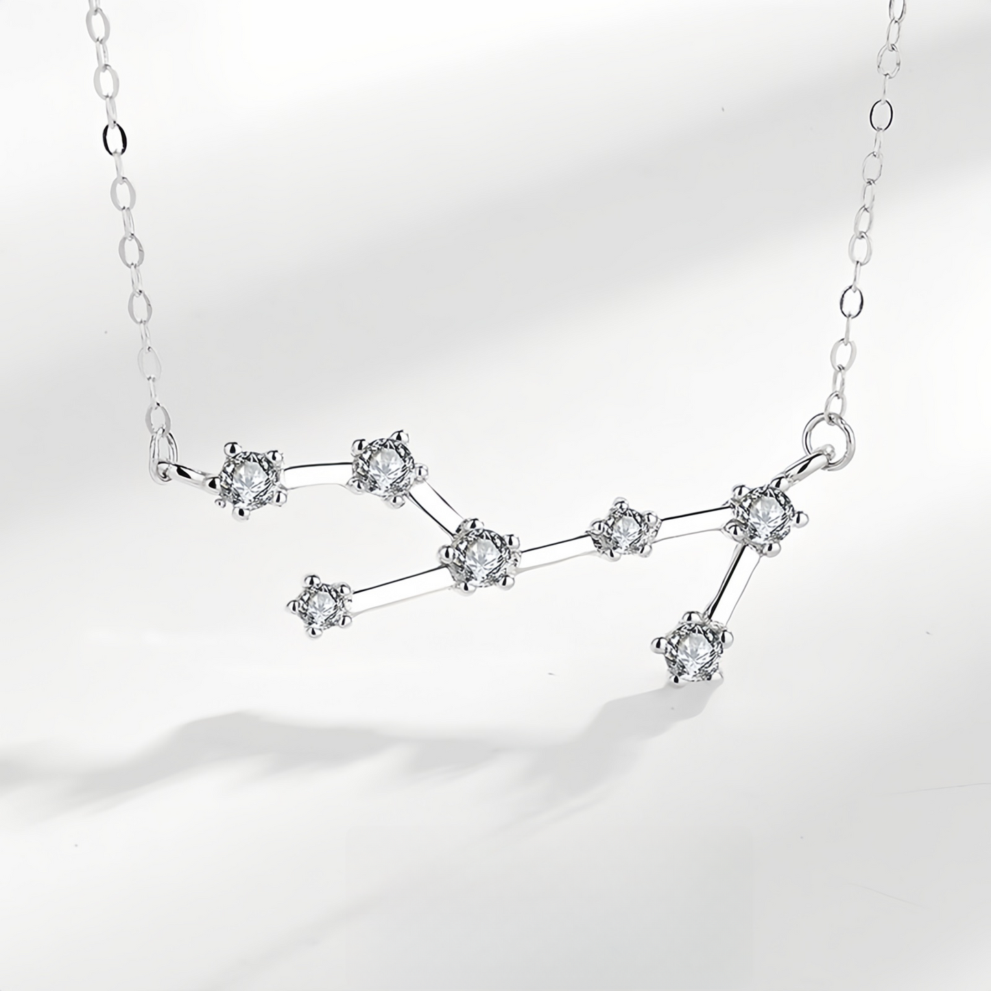 925 Sterling Silver Zodiac Astrological Blessing Pendant Necklace