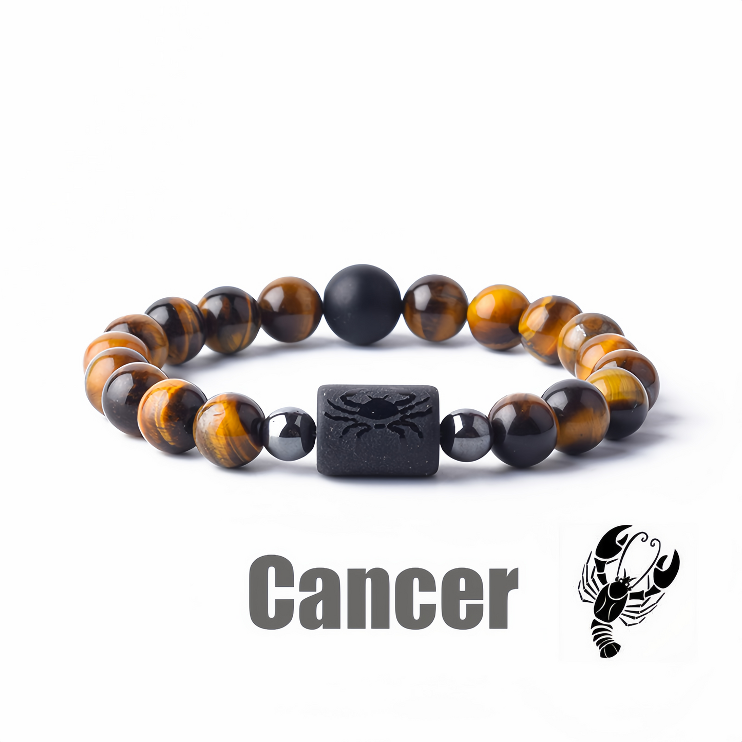 12 Zodiac Signs Obsidian Dynamic Protector Bracelet – Eternal Guardian Promise for Three Lives, Mystical and Elegantly Designed