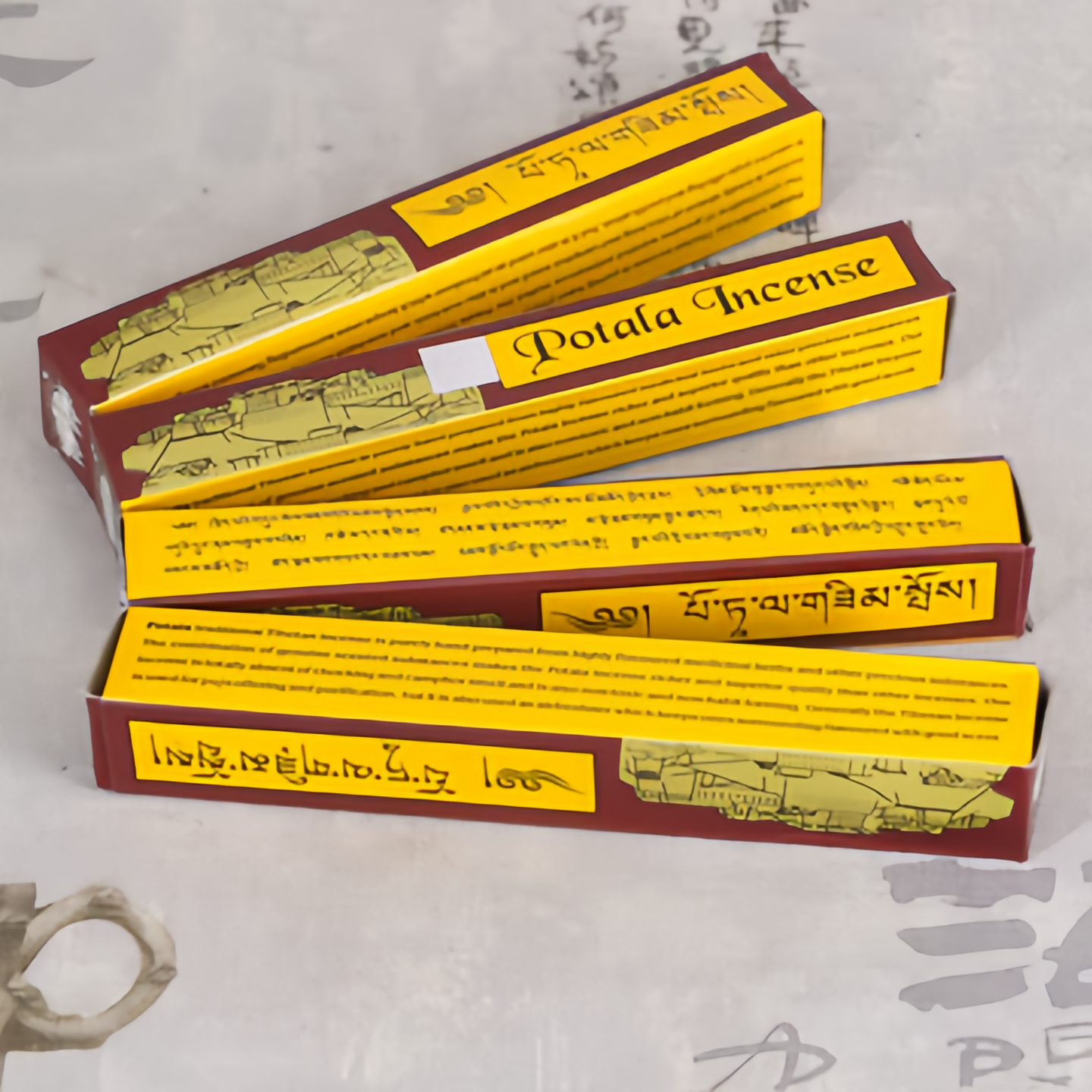 Natural Tibetan Budala Temple Incense Sticks - Handmade Agarwood & Sandalwood Calming Aroma for Meditation & Buddhist Rituals