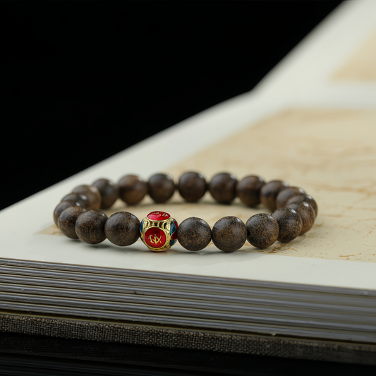 Buddhist Beads Bracelet with Fortune-Turning Power and Incense Scent - Healthy & Harmonious Couple Jewelry Gift 2025