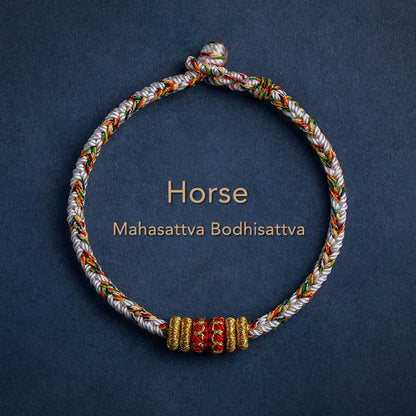 Handmade Chinese Zodiac Natal Buddha Luck Strength Braided String Bracelet -  2025's Top Trend