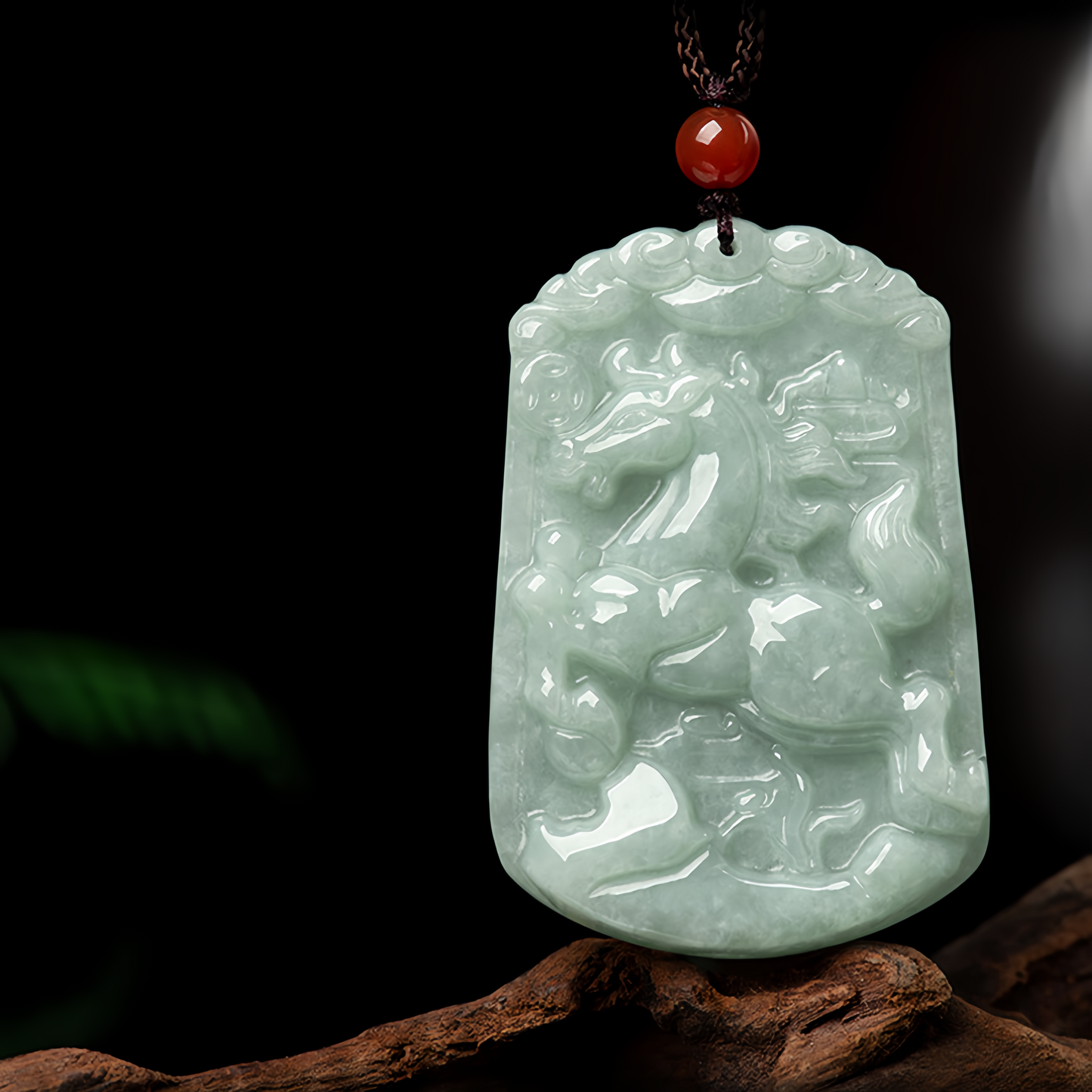 Handmade Natural Jade 12 Chinese Zodiac Abundance Amulet Pendant Necklace