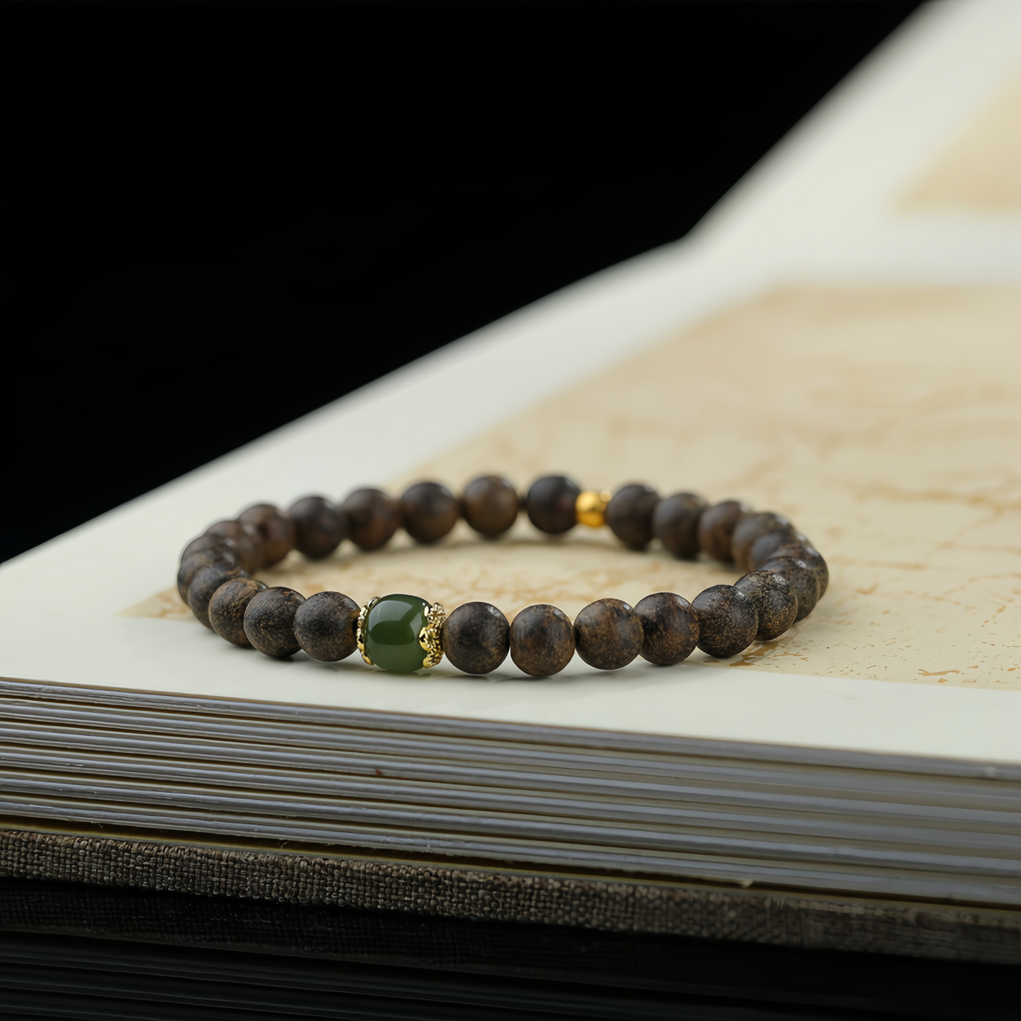 Buddhist Handmade Hotan  Jade Agarwood Jewelry – Perfect Gifts for Couples in 2025