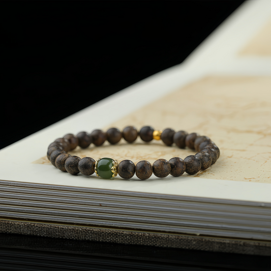 Buddhist Handmade Hotan  Jade Agarwood Jewelry – Perfect Gifts for Couples in 2025