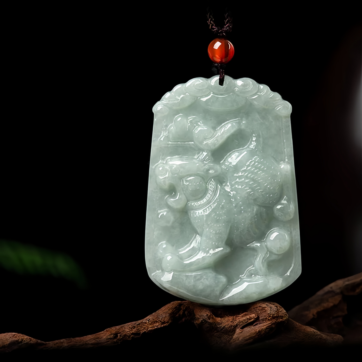 Handmade Natural Jade 12 Chinese Zodiac Abundance Amulet Pendant Necklace