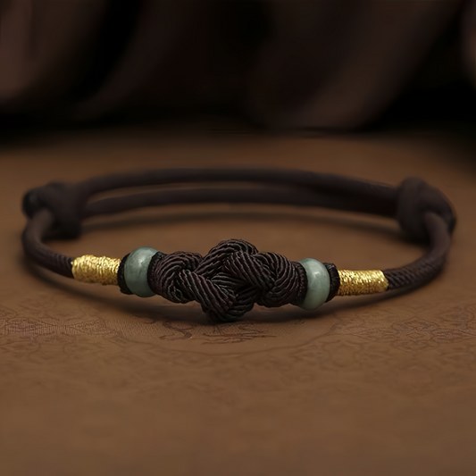 2025 Red String Jade Luck Fortune Knot Braided Couple Bracelet