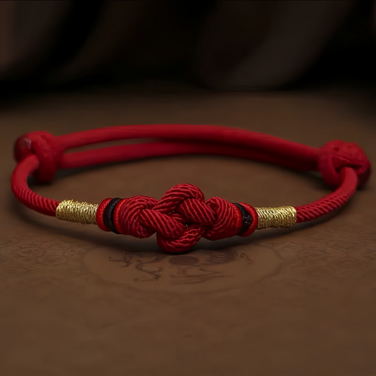 2025 Red String Jade Luck Fortune Knot Braided Couple Bracelet