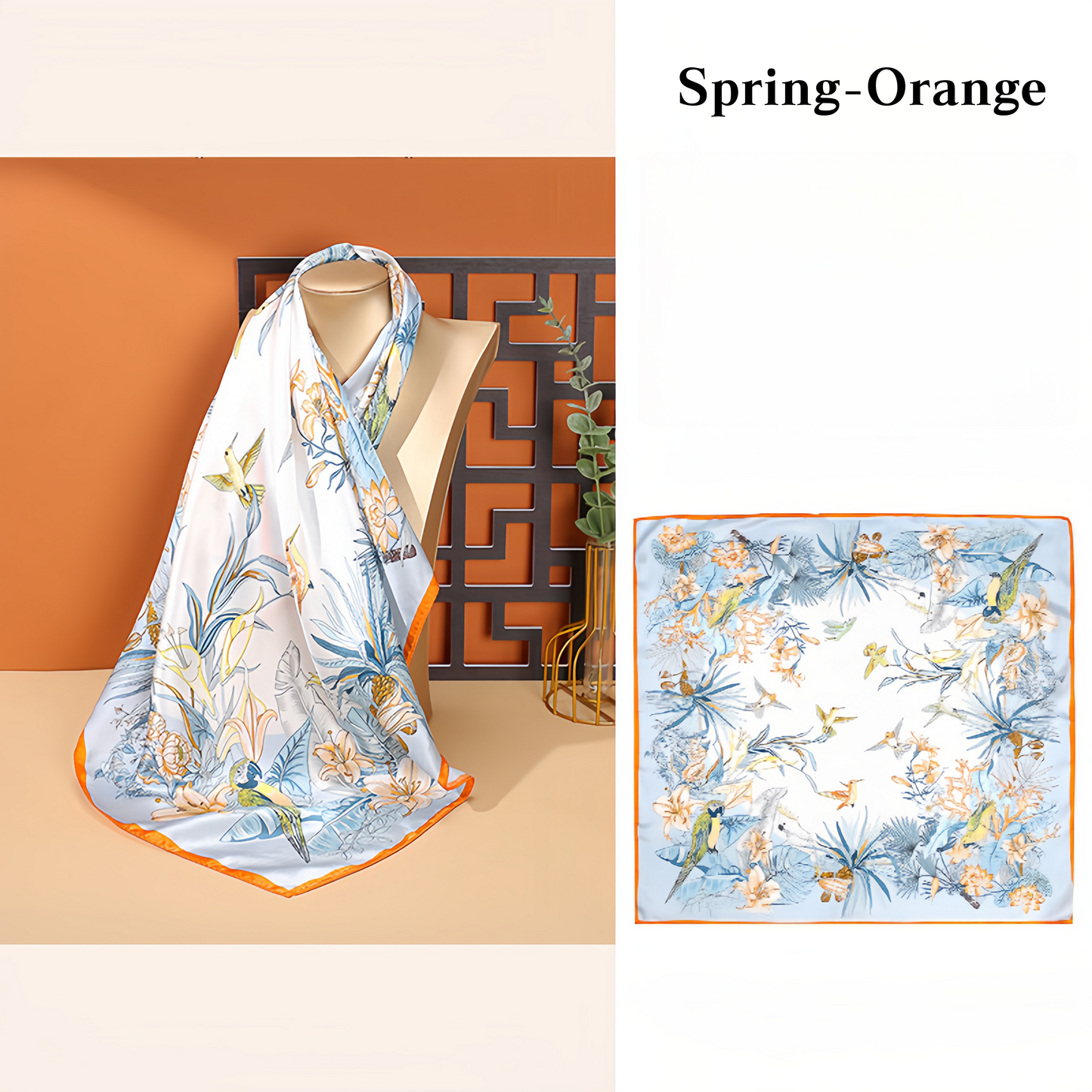 2025 New Arrival 100% Mulberry Silk Scarf Square - Lightweight Summer Versatile Elegant Decorative Neck Scarf for Women