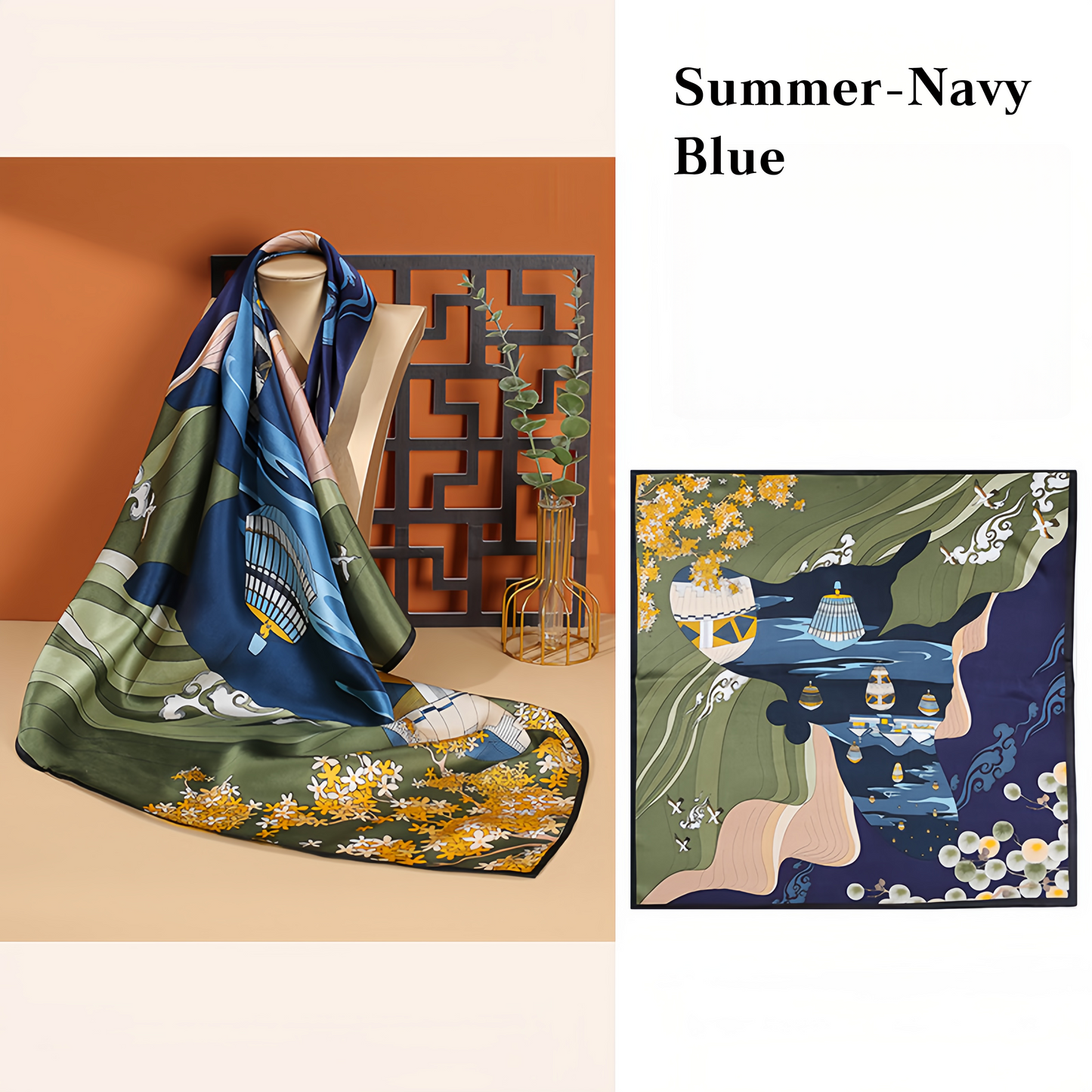 2025 New Arrival 100% Mulberry Silk Scarf Square - Lightweight Summer Versatile Elegant Decorative Neck Scarf for Women