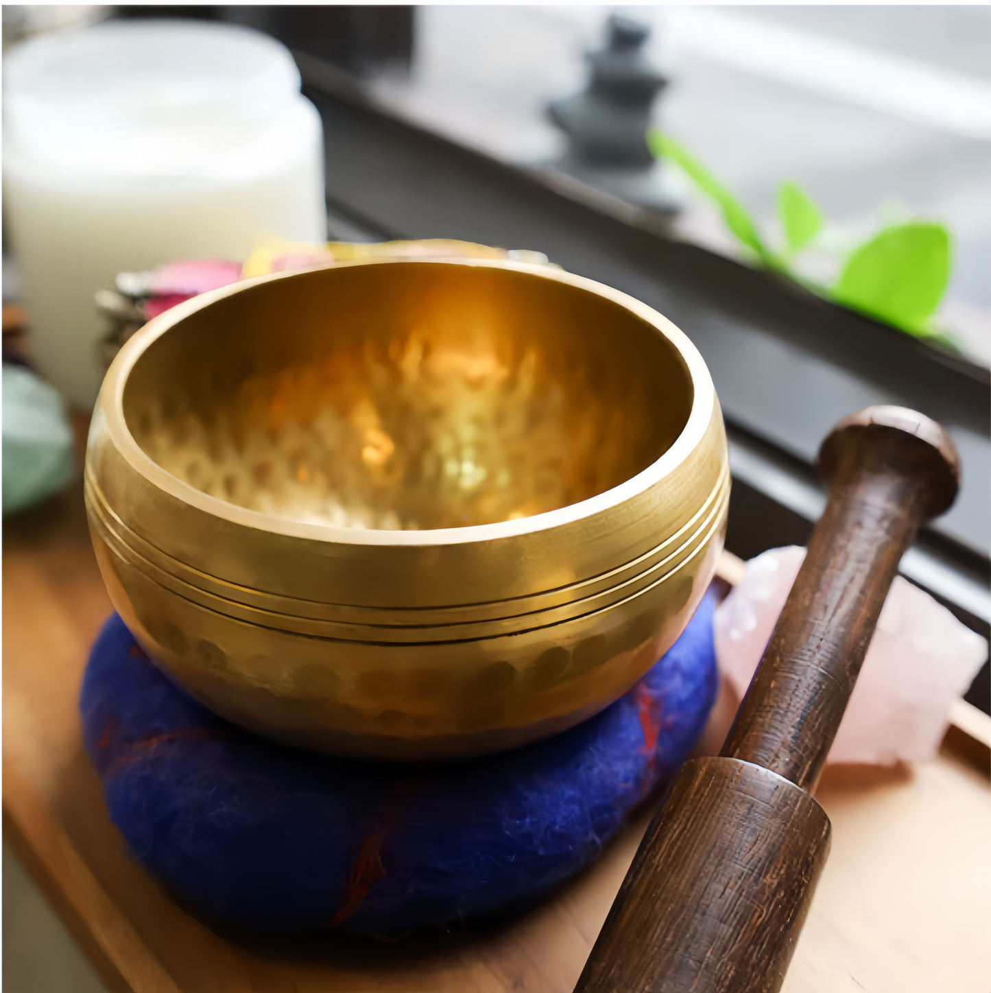 Handmade Authentic Tibetan Singing Bowl Set for Energy Healing & Mindfulness Meditation